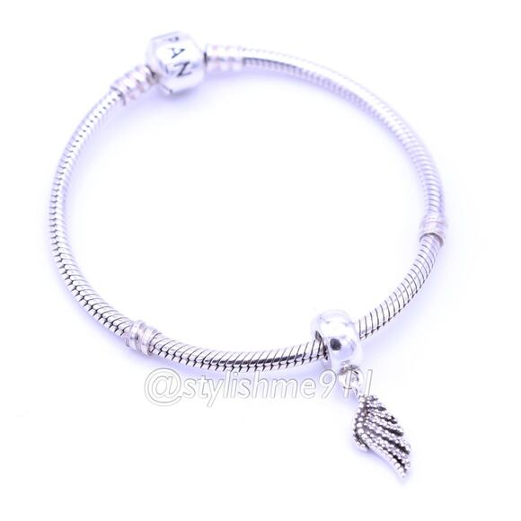 Authentic PANDORA Majestic Feathers Dangle Charm - Picture 5 of 8
